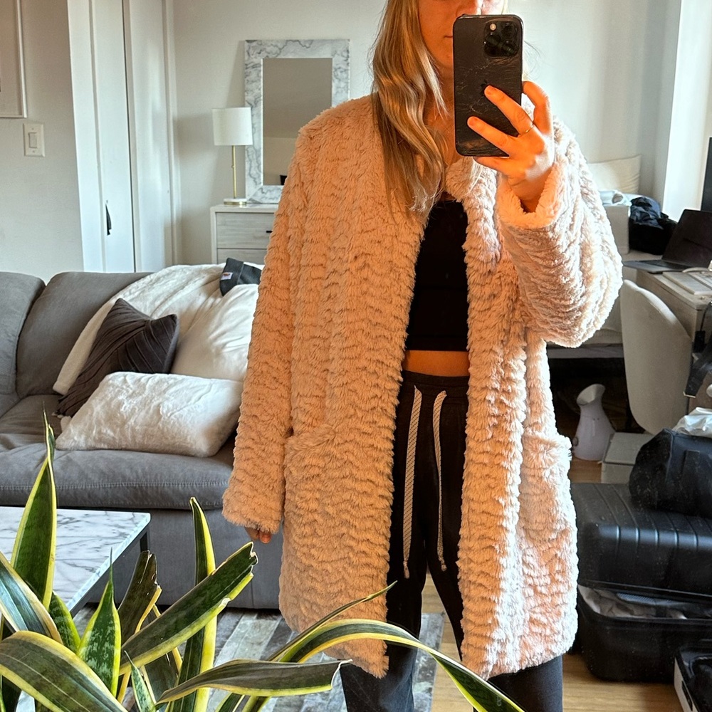 Faux fur jacket